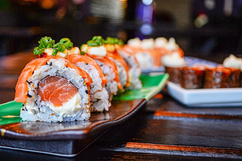Sushi presentation